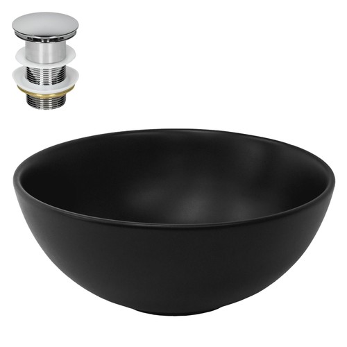 Lavabo appoggio nero opaco - da,