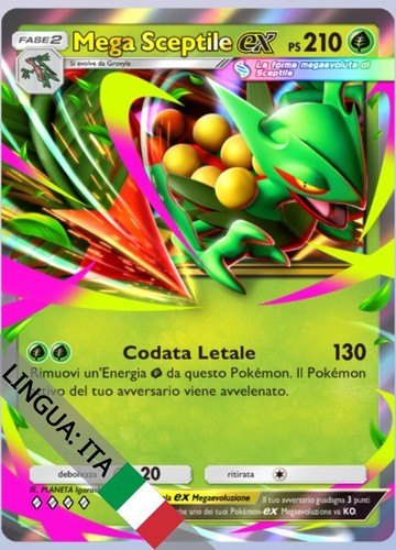 Carta digitale mega sceptile - [carta, digitale]