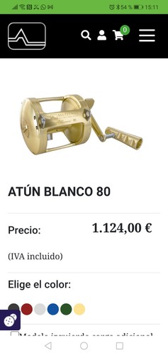 Carrete alutecnos albacore - carrete, 80