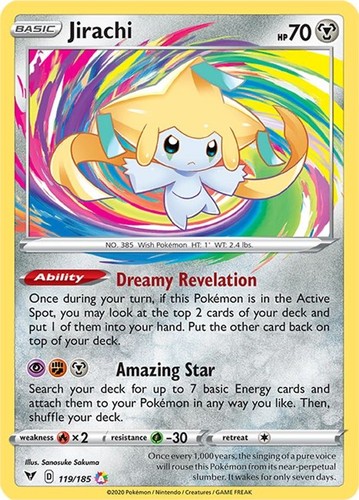 Jirachi 119 185 pokemon - 119/185,