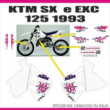 KTM  125 250 1993 adesivi in