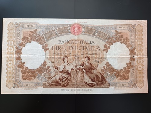 Banca italia diecimila lire - banca,