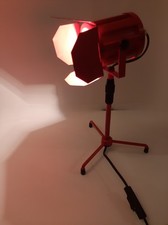 Lampada Faretto Fotografo Vintage Proiettore Regolabile Tavolo cm 32/47