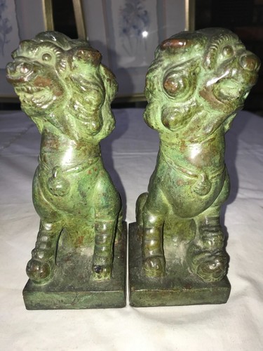 Coppia statuine antiche foo - 2/coppia,