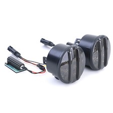 Frecce anteriori trasparente LED luce di posizione nera Jeep Wrangler JK dal 07