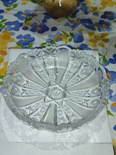 Piatto Piattino Ciotola Stella Di David In Cristallo Molato O Vetro