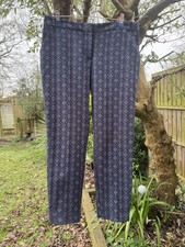 Blue Mix Retro Style Trousers