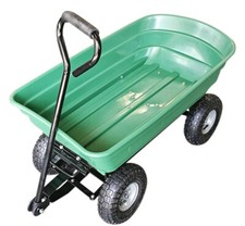 Carrello porta cassone ribaltabile portatile da giardino 75L leggero carrello spiaggia ruota