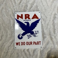 INSEGNA VINTAGE NRA NATIONAL