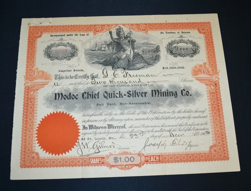 Modoc chief quick - chief, quick-silver