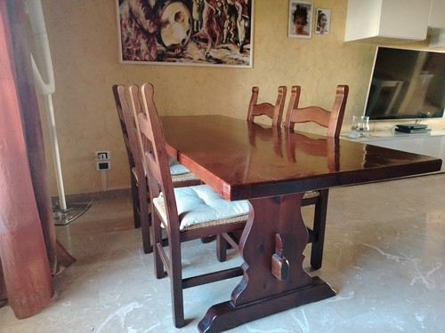 Tavolo legno con sedie - ,