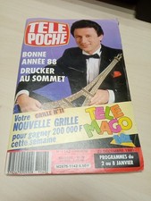 Magazine television TV TELE POCHE 1182-bonne année décembre 1987-drucker michel