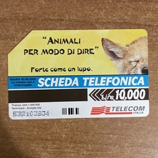 SCHEDA TELEFONICA ANIMALI PER