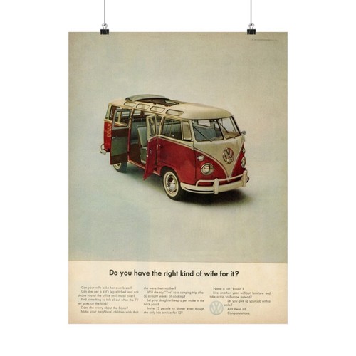 Volkswagen bus poster - volkswagen, vw