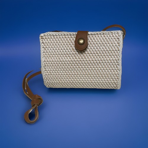Borsa paglia intrecciata - borsa,