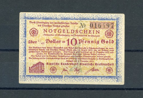 Detmold pfennig oro moneta - 10,