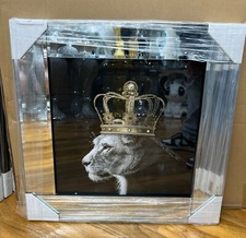 Quadro KING LION GOLD glitter
