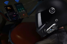 AURICOLARE BLUETOOTH 5.3 PER CASCO INTEGRALE  MICROFONO MORBIDO  USB TIPO C