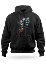 Felpa con Cappuccio Goku Vegeta Fusione Gogeta Dragon Ball Uomo Donna Bambino