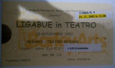 LIGABUE Biglietto Concerto -