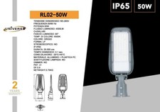 Lampione Stradale LED UNIVERSO RL02-50W 50W 6500K 4500LM IP65