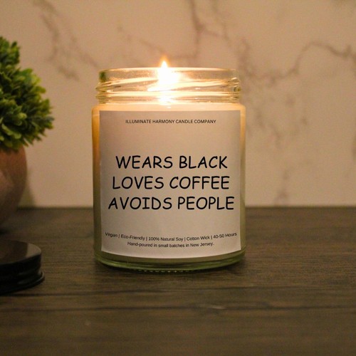 Wears black loves coffee - wears,