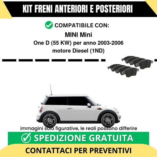 Pastiglie freno ant post - freno, +