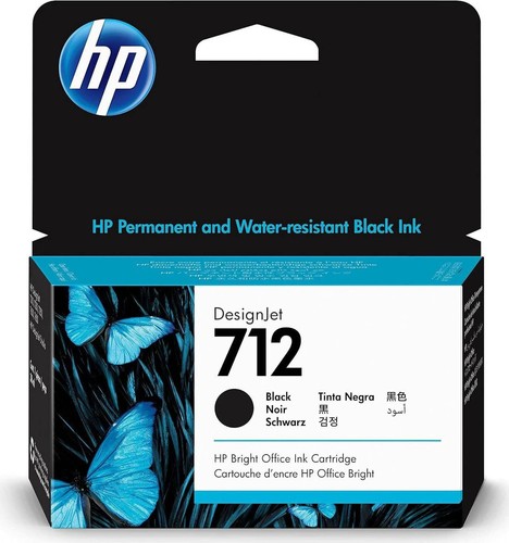 712 black designjet - hp,