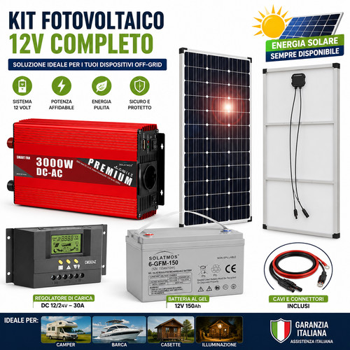 Kit fotovoltaico 5kw - kit, 1.5kw