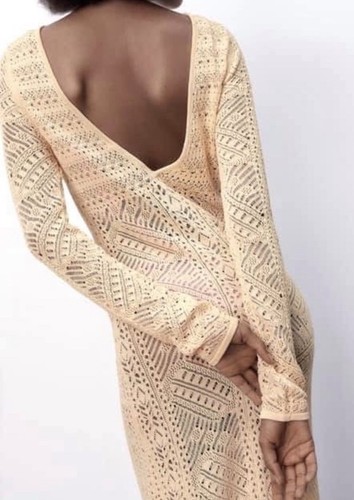 Zara abito maglia vestito - zara, in