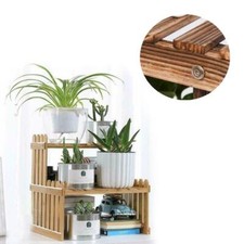 PORTAVASO LEGNO FIORIERA PIANTE FIORI VASI SCAFFALE MENSOLA BALCONE CASA 3 PIANI