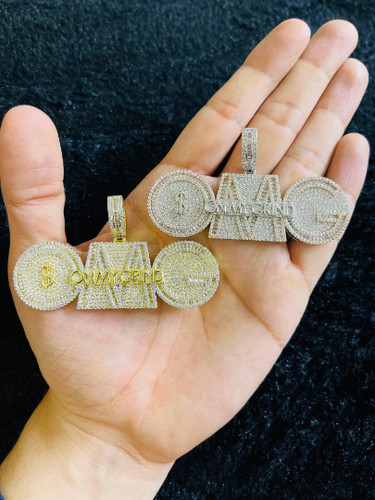 Ciondolo diamante simulato hip