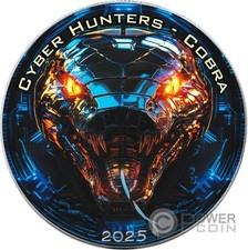 COBRA Cyber Hunters 1 Oz Silber Münze 1$ USA 2025