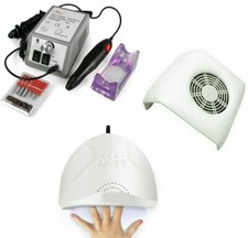 KIT RICOSTRUZIONE UNGHIE PROFESSIONALE LAMPADA SUN ONE 48W+ASPIRATORE+FRESA 2000