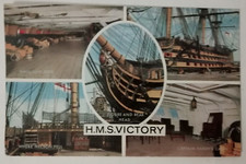 NAVE H.M.S. VICTORY - CARTOLINA D'EPOCA 1978