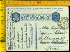 Seconda Guerra Franchigia Posta Militare 85 x Campi Salentina Lecce px 525