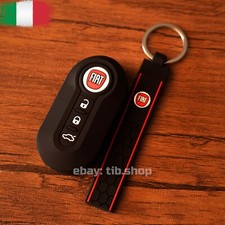 COVER CHIAVE GUSCIO + PORTACHIAVI SILICONE▐ FIAT 500 500L 500X PUNTO PANDA BRAVO