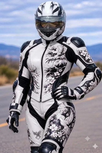 Tuta moto corsa donna - corsa,
