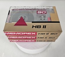3 nastri audiocassette Memorex