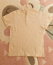 Polo Burberry London Beige con stampa check Modello slim , taglia XL ma veste L