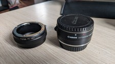 canon extention tube ef25 II e adattatore pentax