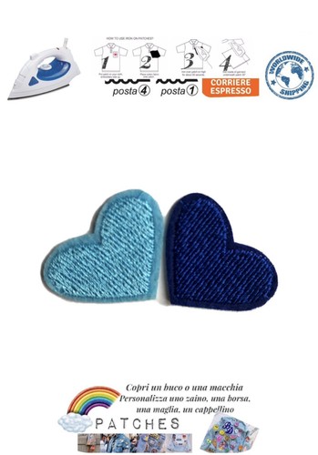 Lotto cuori piccoli azzurro - 2,