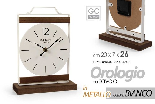 Orologio tavolo bianco - tavolo,