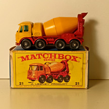 FODEN CONCRETE TRUCK - Autobetoniera - Matchbox #21 con scatola - 1/87 -anni '60