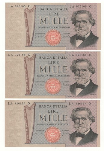 1000 lire giuseppe verdi - lire, ii°
