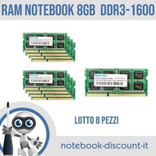 LOTTO 8 PEZZI di RAM per