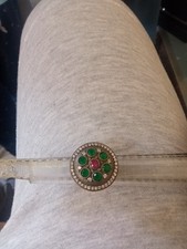 Anello In Argento 925 Smeraldi   Rubino Zaffiro e ZAFFIRI 