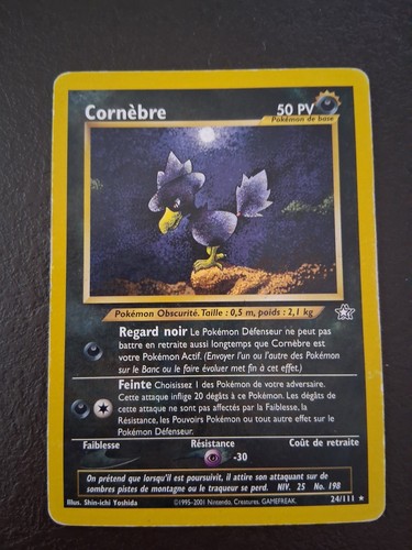 Carte pokemon cornebre 111 - cornebre, 24/111