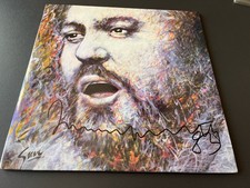 Luciano pavarotti signed vinyl - pavarotti,