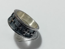 Fascia croce templare argento - croce,
